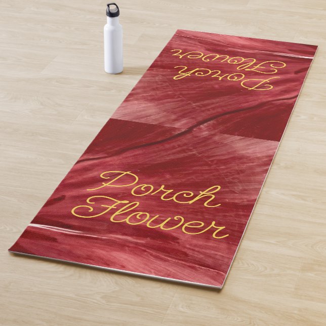 Porsche Blume / Original / Yogamatte (Beispiel)