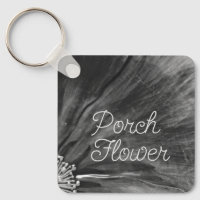 Porsche Blume / Schwarz und Weiß /