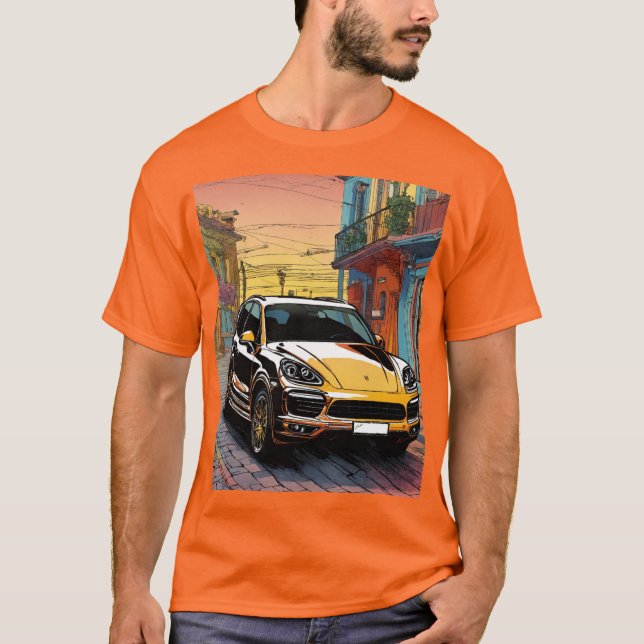 Porsche Cayenne Men's Basic T - Shirt (Vorderseite)