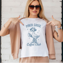 Porsche Goose Coffee Club Hunger Albern Gänse Kaff T-Shirt