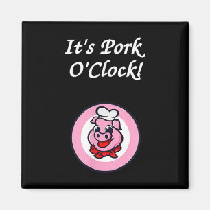Porsche Oclock Grillen Shirt Barbecue Grill Smoker Magnet