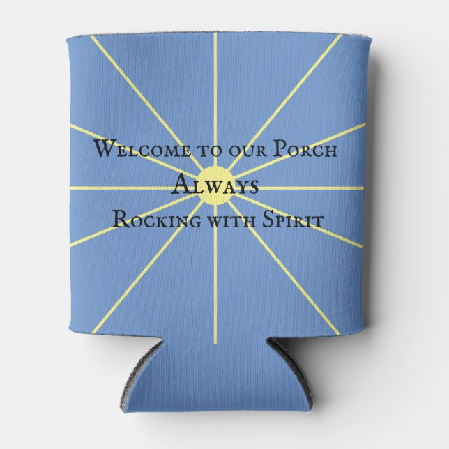 Porsche Spirit Variation | Blau | Can Cooler Dosenkühler (Vorderseite)