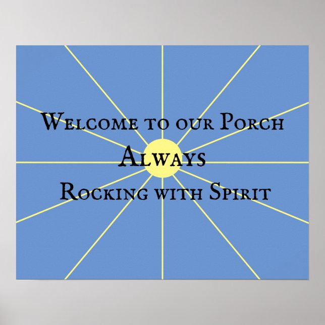 Porsche Spirit Variation | Blau | Poster (Vorne)