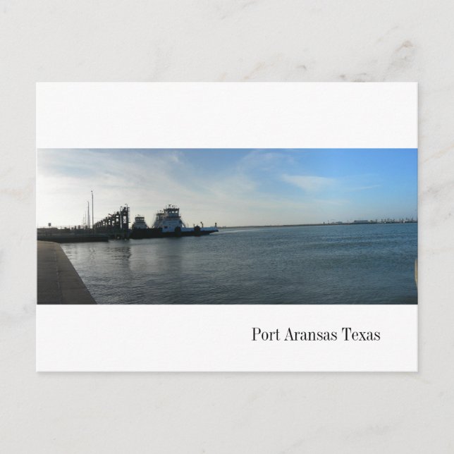 Port Aransas Ferry Postcard Postkarte (Vorderseite)