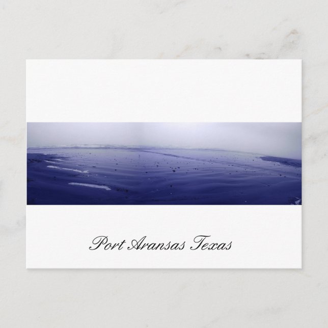 Port Aransas (Panoramic) Fog Postcard Postkarte (Vorderseite)