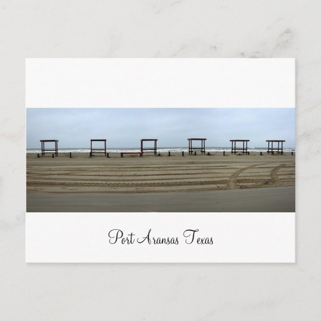 Port Aransas (Panoramique) #13 Carte Postale (Devant)