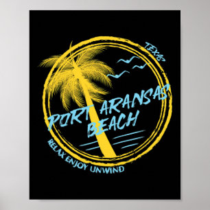 Port Aransas Strand Frühjahrsferien  Poster