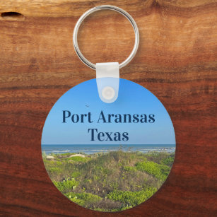 Port Aransas Texas Beach Grass Fotografie Schlüsselanhänger