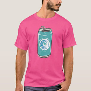 Port Aransas Texas Tx Beach Beer Soda Can Souvenir T-Shirt