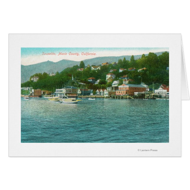 Port avec yachts et bateaux à voile (Devant horizontal)