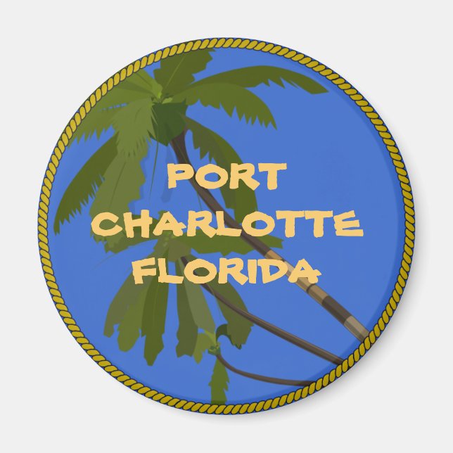 Port Charlotte Florida Kühlschrank Magnet (Vorne)