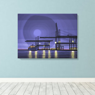 Port City Leinwanddruck
