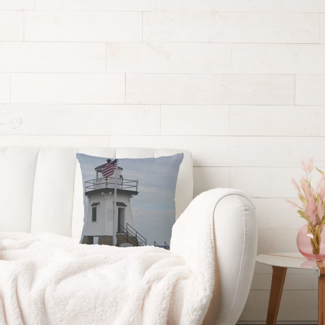 Port Clinton Lighthouse Bild erstellt als Kissen (Liege)