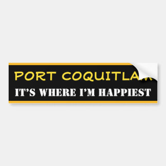 "PORT COQUITLAM" - "ICH FREUE MICH HIER" AUTOAUFKLEBER