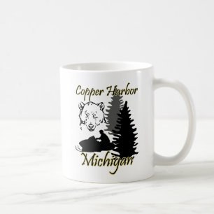 Port de cuivre Michigan Motoneige Ours Mug