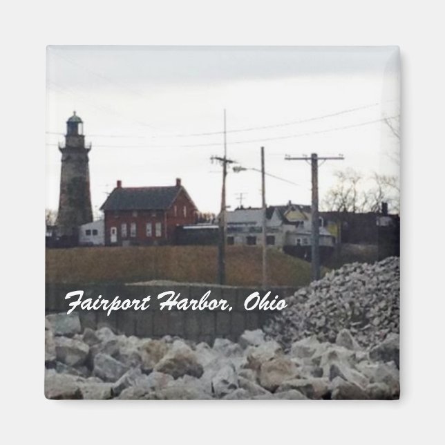 Port de Fairport, Ohio, aimant photo (Devant)