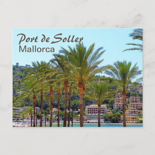 Port de Soller Mallorca Postkarte (Vorderseite)