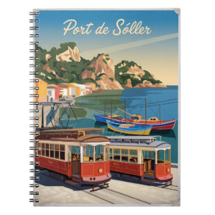 Port de Soller Mallorca Vintage Notizblock