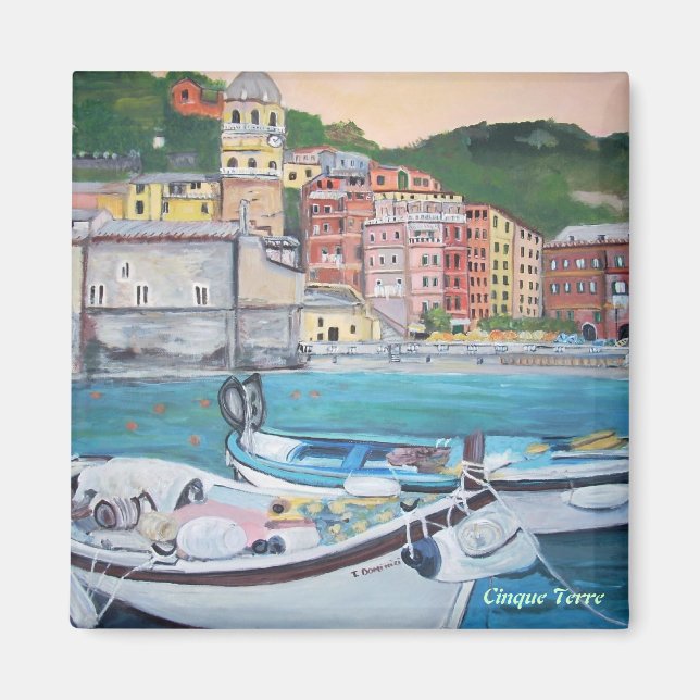 Port de Vernazza, Cinque Terre Magnet (Devant)