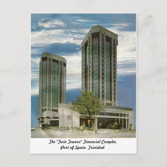 Port d'Espagne "Twin Towers", Carte postale Trinid (Devant)