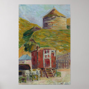 Port-En-Bessin, Der alte Turm (1884) Paul Signac Poster
