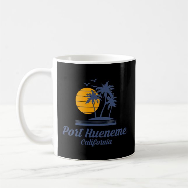 Port Hueneme California Ca Beach City Staat Touris Kaffeetasse (Links)