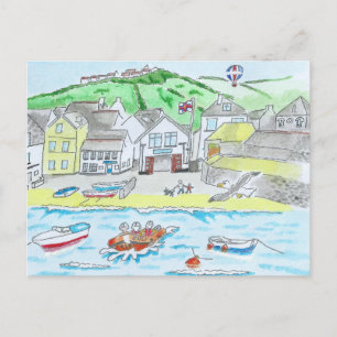 Port Isaac, Cornwall Postcard Postkarte