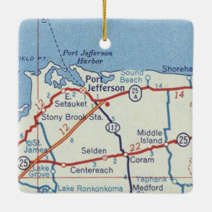 Port Jefferson NY Keramikornament