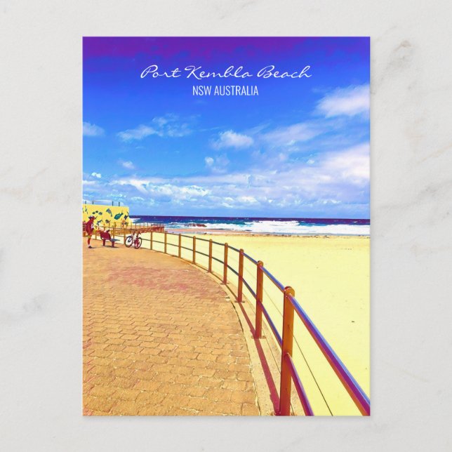 Port Kembla Wollongong Beach NSW Postkarte (Vorderseite)