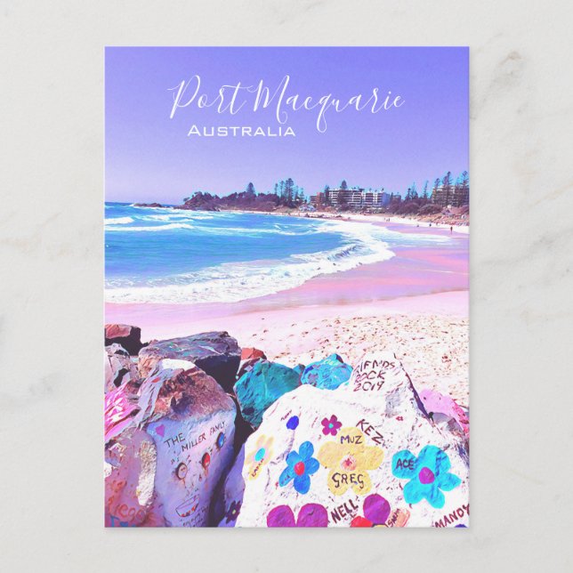 Port Macquarie NSW Australien Reiselandschaft Postkarte (Vorderseite)