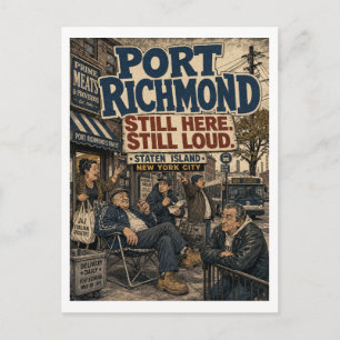 Port Richmond Staten Island New York City Lokal Postkarte
