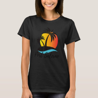 Port Salerno Florida Palmenbaum Urlaub Strand Trop T-Shirt