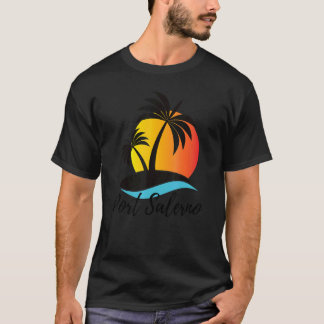 Port Salerno Florida Palmenbaum Urlaub Strand Trop T-Shirt