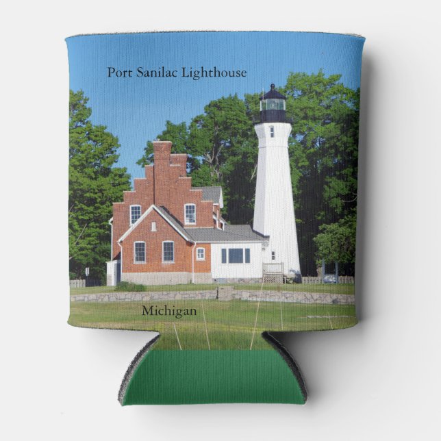 Port Sanilac Leuchtturm kann kühler Dosenkühler (Vorderseite)