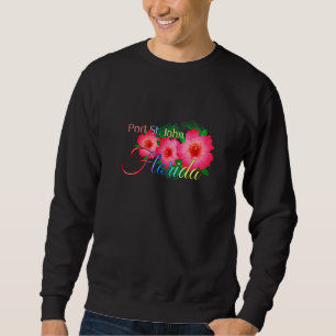 Port St John Florida Tropical Blume Family Vacat Sweatshirt