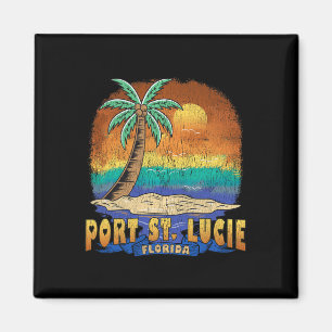 Port St. Lucie Florida Vintag Distressed Souvenir Magnet