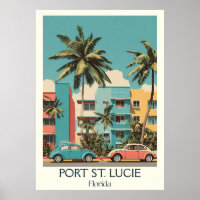 Port St. Lucie Florida Vintages Städtchen