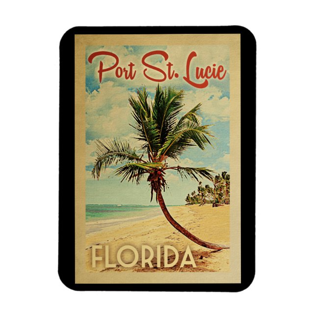 Port St Lucie Palm Tree Wandern Magnet (Vertikal)