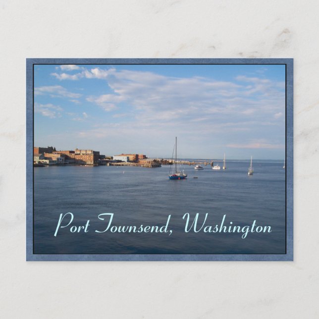 Port Townsend Moorage Postkarte (Vorderseite)