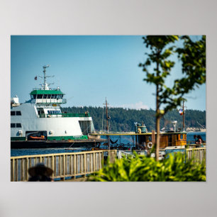Port Townsend, WA Kennewick-Fähre Fotografie Poster