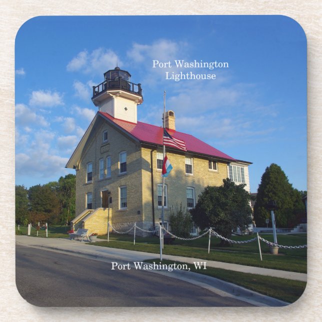 Port Washington Lighthouse 6 dessous de verre en p (Devant)
