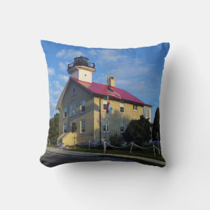 Port Washington Lighthouse Single Side Kissen