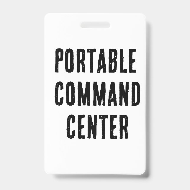 Portable command center ausweis (Vorderseite)