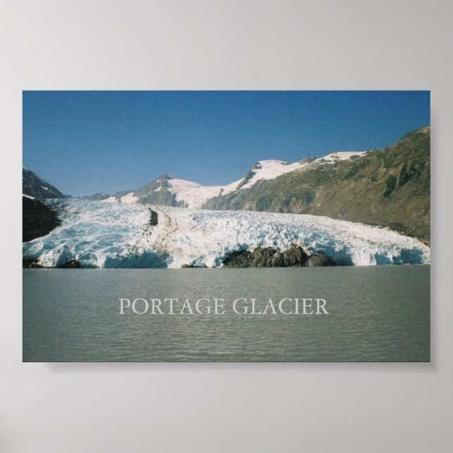 Portage Glacier, Alaska Poster (Vorne)