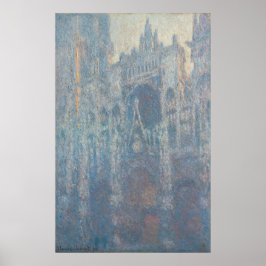 Portal der Kathedrale Morgenlicht durch Monet Poster