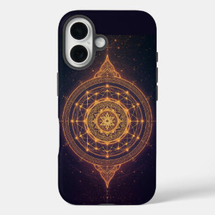 Portal des unendlichen Lichts – Ein heiliges Manda iPhone 16 Hülle