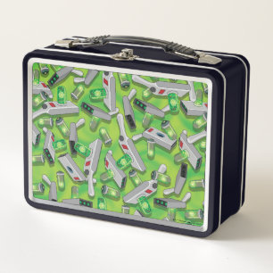 Portal Gun Pattern Metall Brotdose