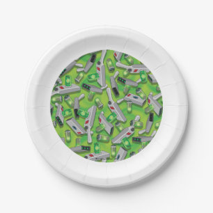 Portal Gun Pattern Pappteller