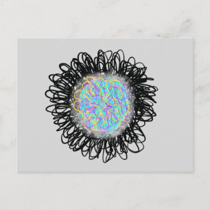 Portal mit farbenfroher Weave Art ESS 1. Dezember Postkarte