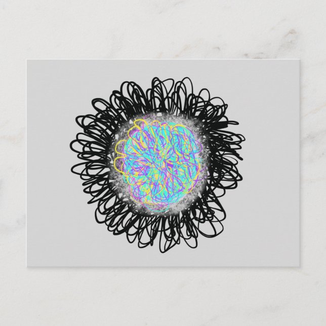 Portal mit farbenfroher Weave Art ESS 1. Dezember  Postkarte (Vorderseite)